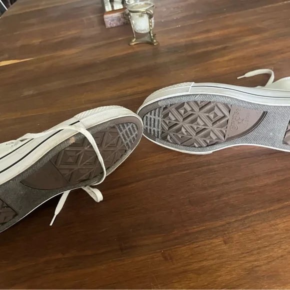 White Platform High-Top Converse Sneakers - Picture 4 of 5